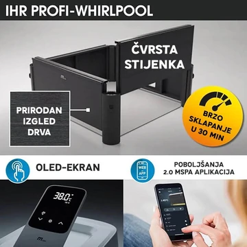 Hidromasažni bazen s čvrstom stijenkom MSpa Oslo za 6 osoba 850 L (Hidromlaznice)-1