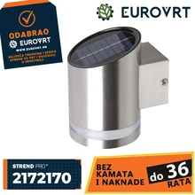 Solarna LED zidna lampa Strend Pro Garden, nehrđajući čelik, 9x12x14 cm