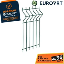 Plastificirani ogradni panel 3D 1030 mm x 2500 mm, okce 200x50 mm žica 4,00 mm zeleni, Strend Pro EUROSTANDARD