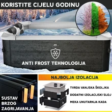 Hidromasažni bazen s čvrstom stijenkom MSpa Oslo za 6 osoba 850 L (Hidromlaznice)-8