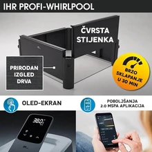 Hidromasažni bazen s čvrstom stijenkom MSpa Oslo za 6 osoba 850 L (Hidromlaznice)-1