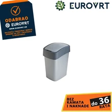 Koš za smeće s preklopnim poklopcem 25 L 34×26×47 cm Curver Pacific Flip Bin antracit-sivi 