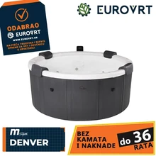 Hidromasažni bazen s čvrstom stijenkom MSpa Frame Denver za 6 osoba 970 L Ø182x70 cm 