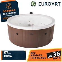 Hidromasažni bazen s čvrstom stijenkom MSpa Frame Rova za 6 osoba 970 L Ø182x70 cm 